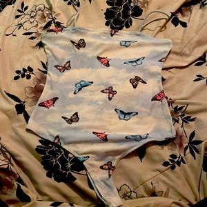 Brand Rue 12, color is blue,white, size is S.